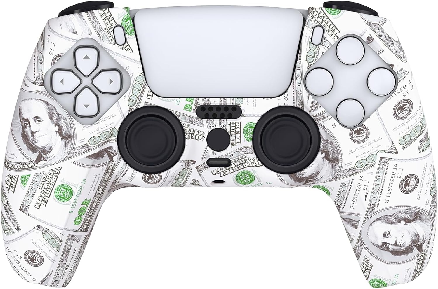Detalle de PlayVital PS5 controller skin with 6 grips