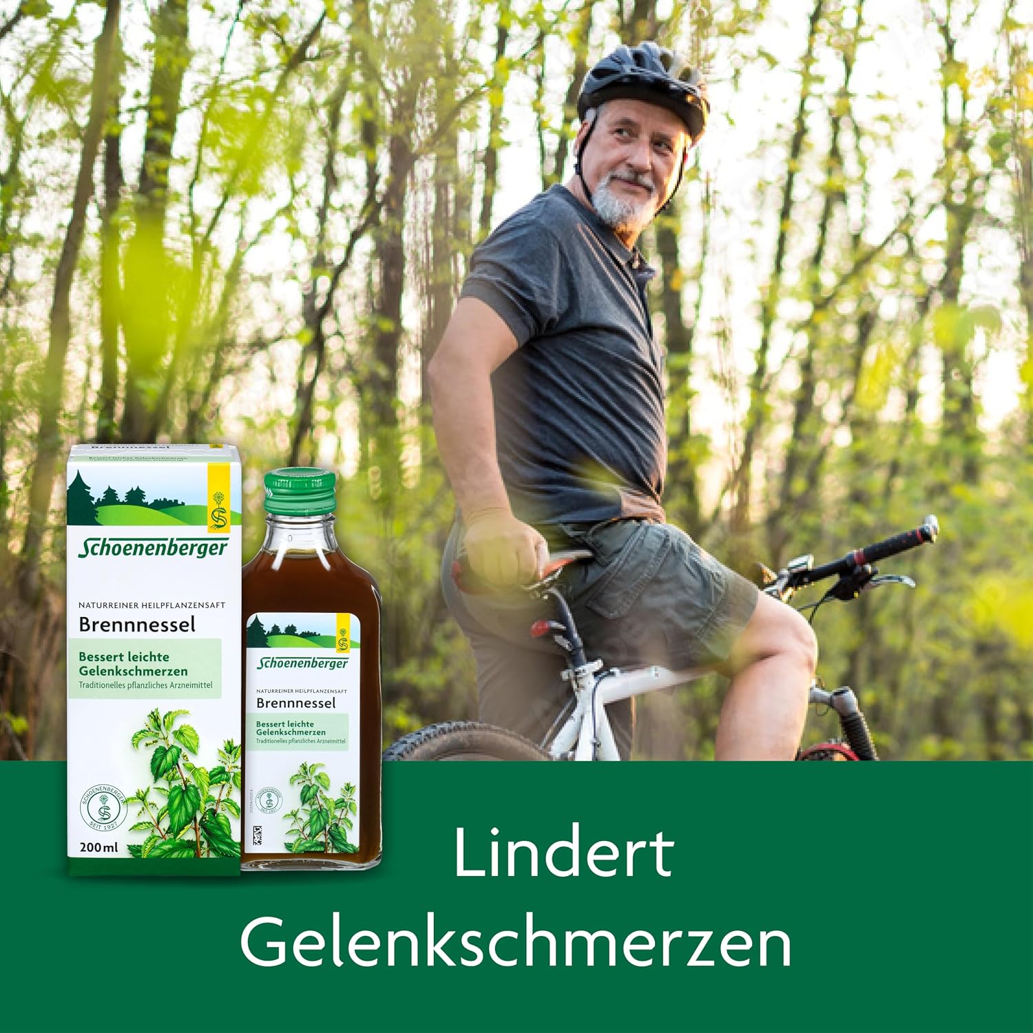 Detalle 2 de Schoenenberger Brennnessel naturreiner Heilpflanzensaft – 3x200 ml Glasflasche