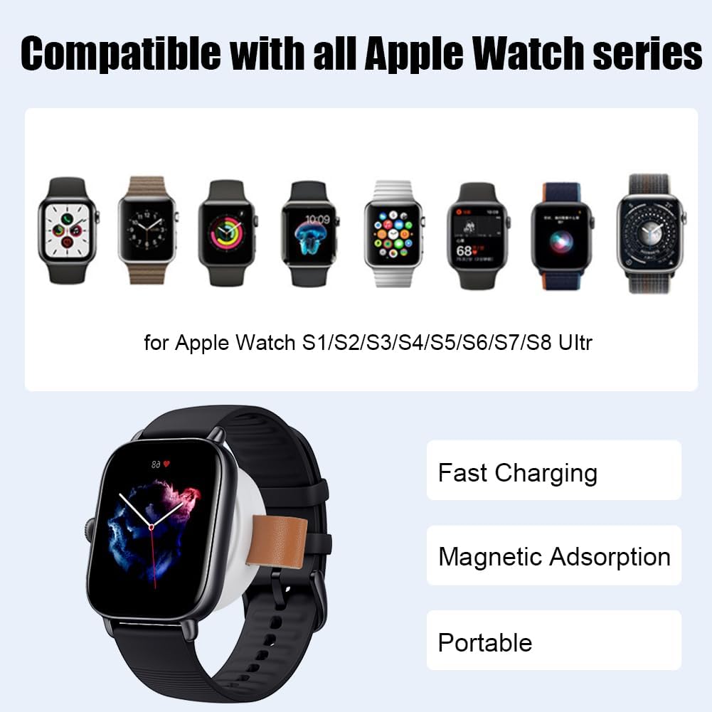 Thumbnail 1 de Flintronic Wireless Charger for Apple Watch (USB-C) – Travel-Friendly Magnetic iWatch Charger