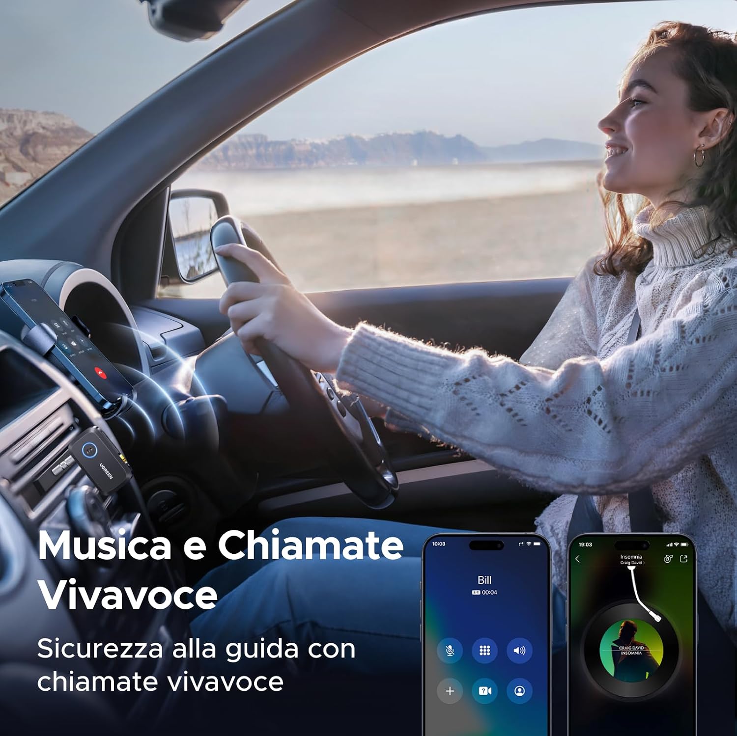 Thumbnail 5 de UGREEN Ricevitore Bluetooth 6.0 LDAC con Jack 3,5 mm