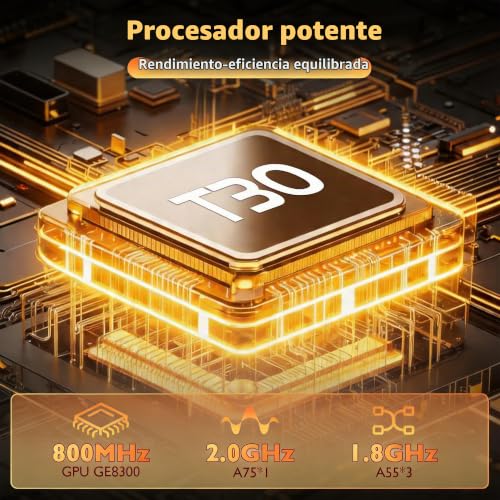 Detalle de UBDXBD Tablet 10” Android 15 con funda, 18 GB RAM y 128 GB (ampliable) – rendimiento y comodidad