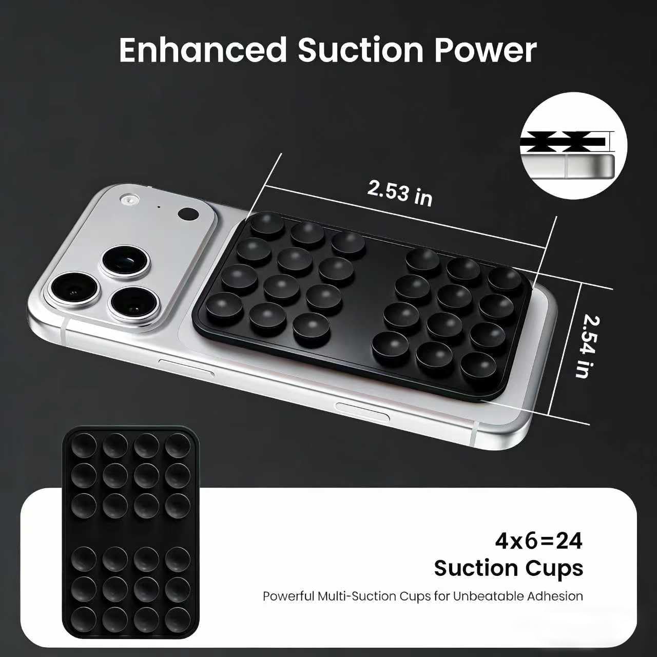 Detalle de Silicone Phone Mount, Double-Sided