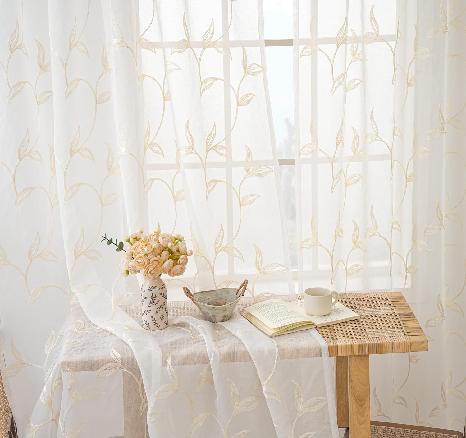 Detalle de VISIONTEX Sheer Curtains 54W x 84L