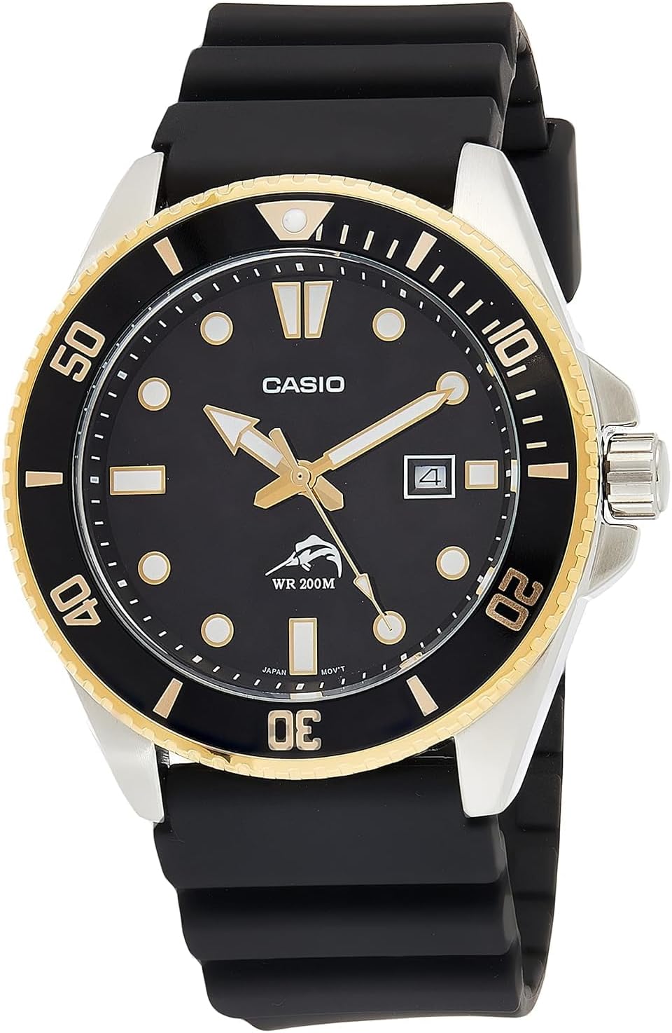 Detalle de Casio MDV106-1AV 200M Black Dive Watch