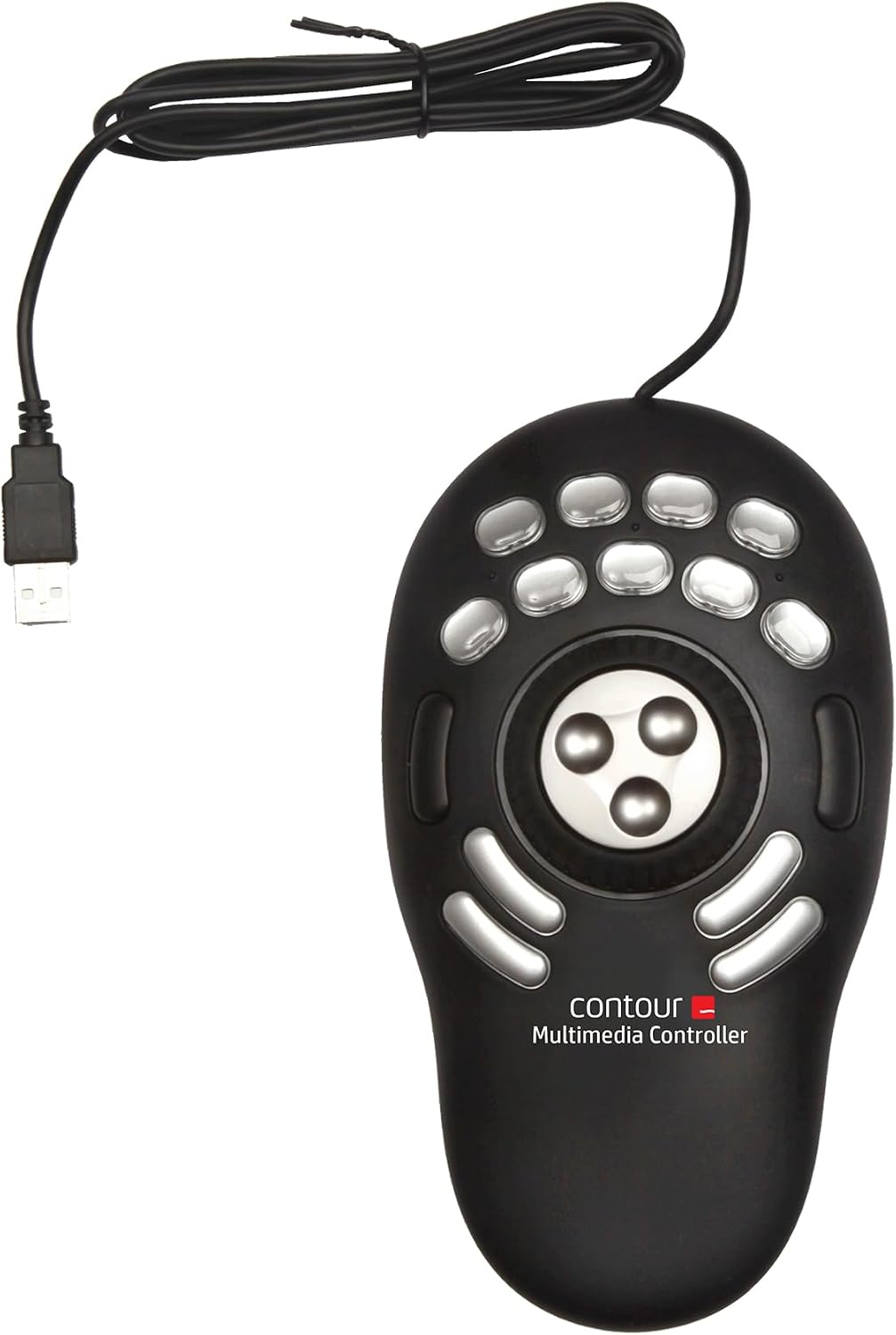 Detalle de Contour ShuttlePRO v2 Controller multimediale con jog wheel e 15 pulsanti programmabili per Mac e PC (Nero)