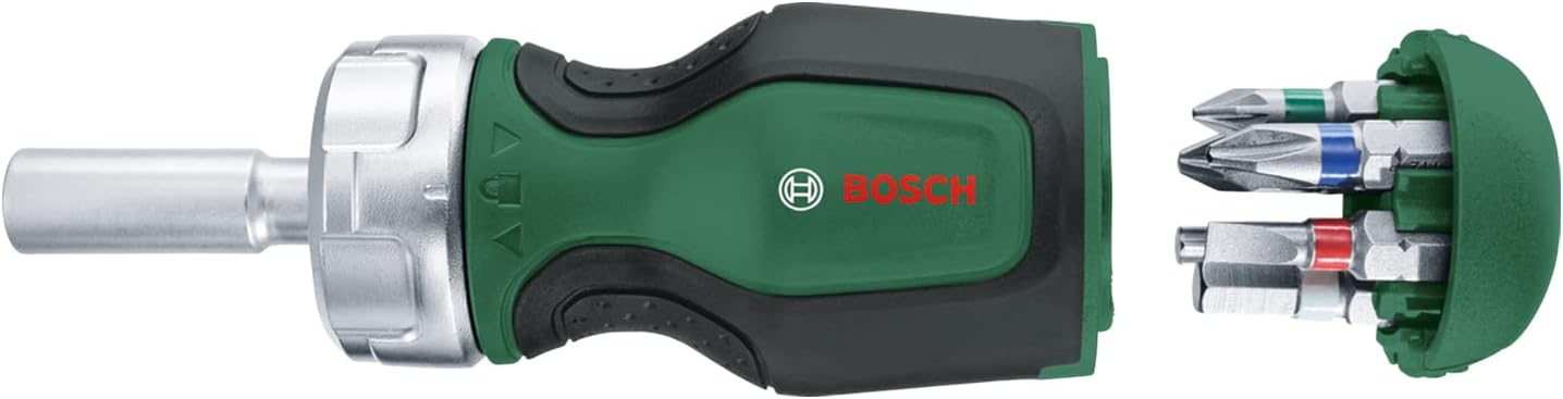 Thumbnail 6 de Bosch Home and Garden ratchet screwdriver with 12 bits (pop-up bit magazine, magnetic holder)