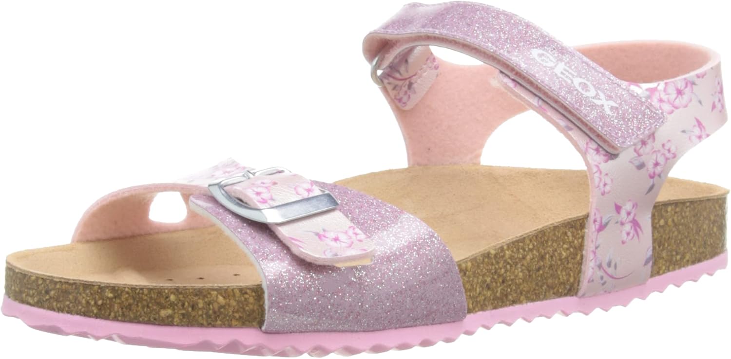 Thumbnail 3 de Geox Mädchen J Adriel Girl C Sandalen aus Leder – flacher Absatz in Medium-Weite