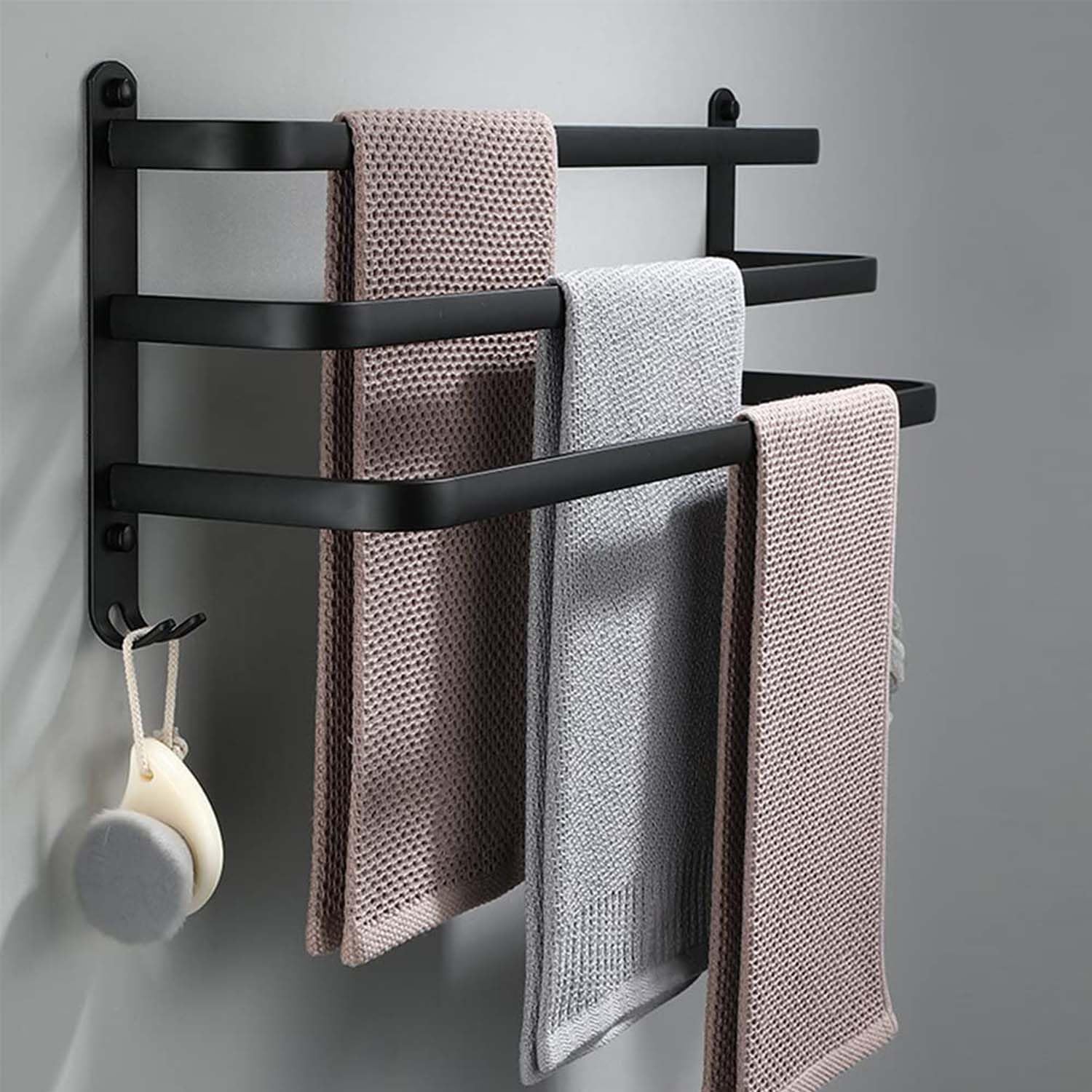 Thumbnail 1 de Porte-serviettes Ruhetfam 60 cm sans perçage – utilisable murale ou sur pied