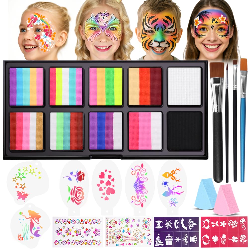 Janolia Gesichtsfarbe Kinderschminke Set 8 Farben 🎨