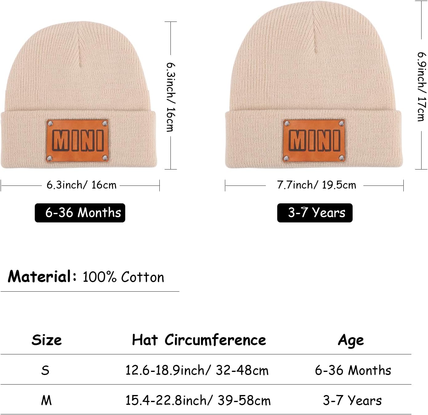 Thumbnail 6 de DRESHOW Toddler Beanie Kids Winter Hat (soft knit, cotton blend) for 6 months–7 years