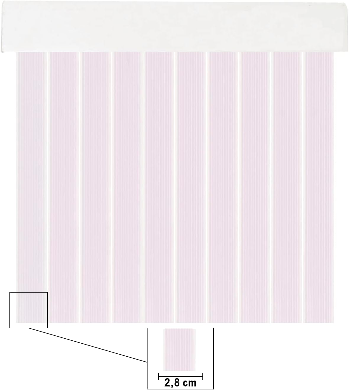 Thumbnail 1 de Mercury Textil Cortinas 90x210 PVC Rosa Claro