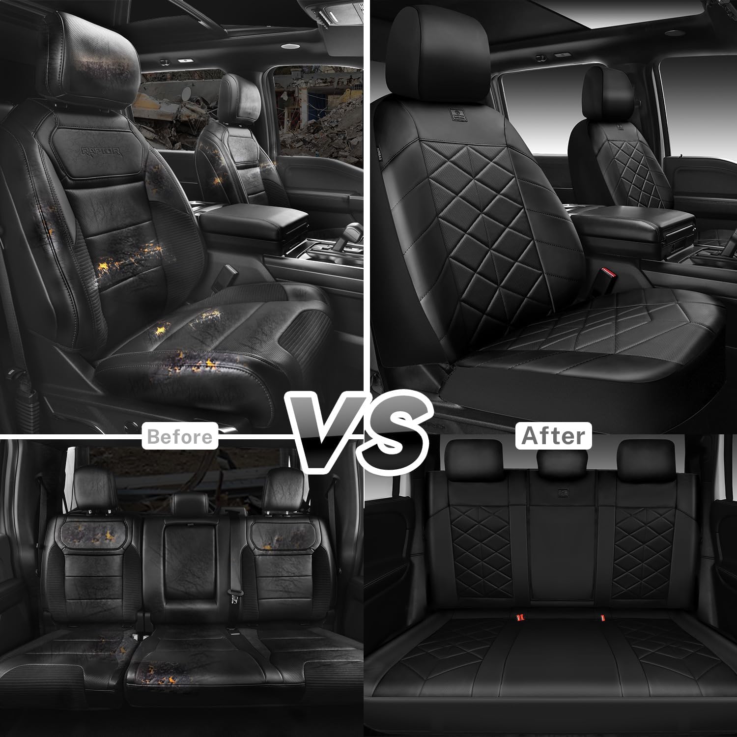 Detalle 2 de Car Pass Nappa leather waterproof seat covers
