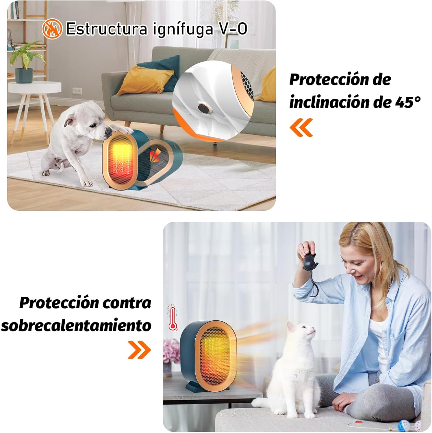 Thumbnail 4 de Calefactor Eléctrico Cerámico PTC 1200W