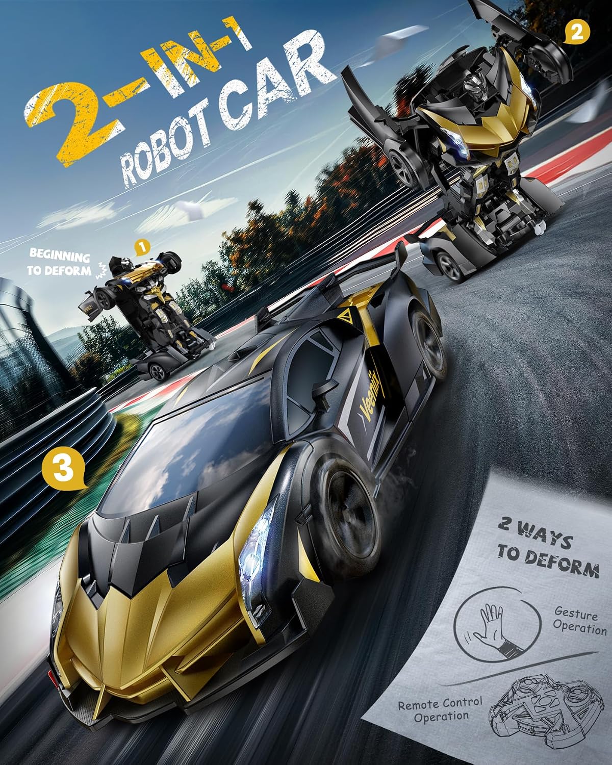 Detalle 2 de Veeniix RC Robot Car, 1:14 Scale