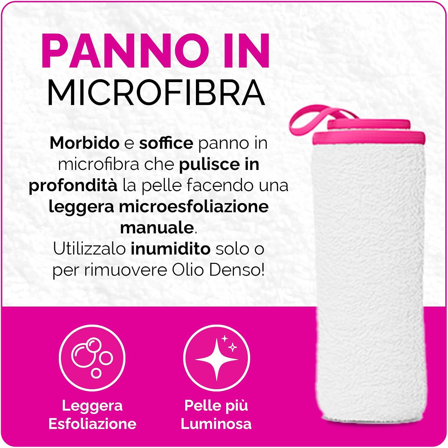 Detalle de Veralab Kit Doppia Detersione: Olio Denso 80 ml + Spumone 100 ml + Panno in Microfibra