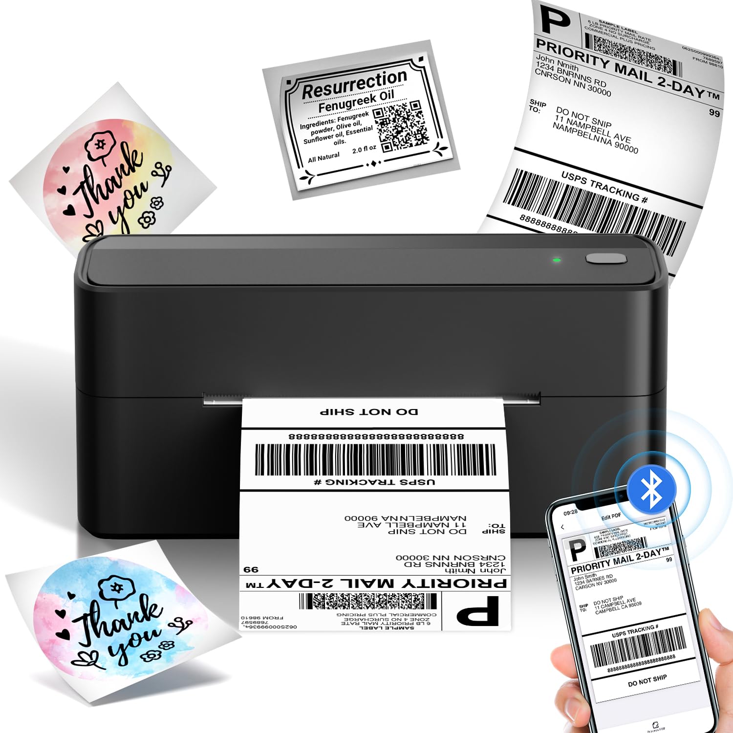 Phomemo Stampante Termica per Etichette Bluetooth 4x6 – Stampa wireless affidabile per spedizioni e gestione magazzino