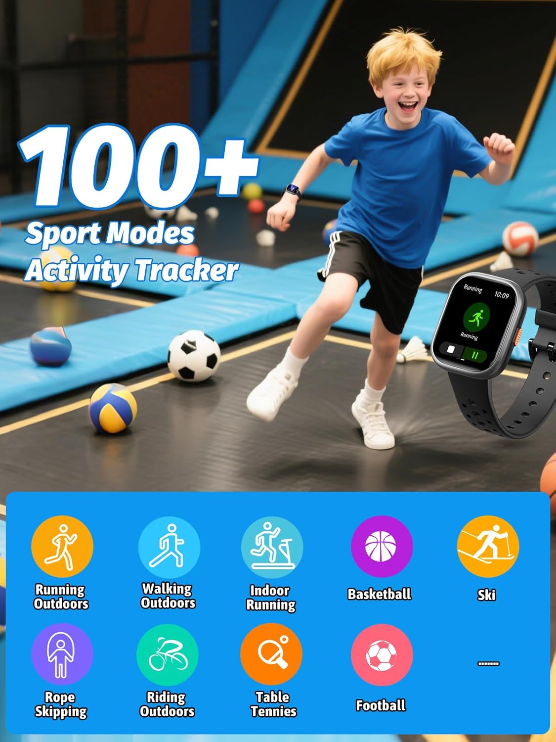 Thumbnail 2 de teslahero Upgraded Kids Smart Watch 1.85