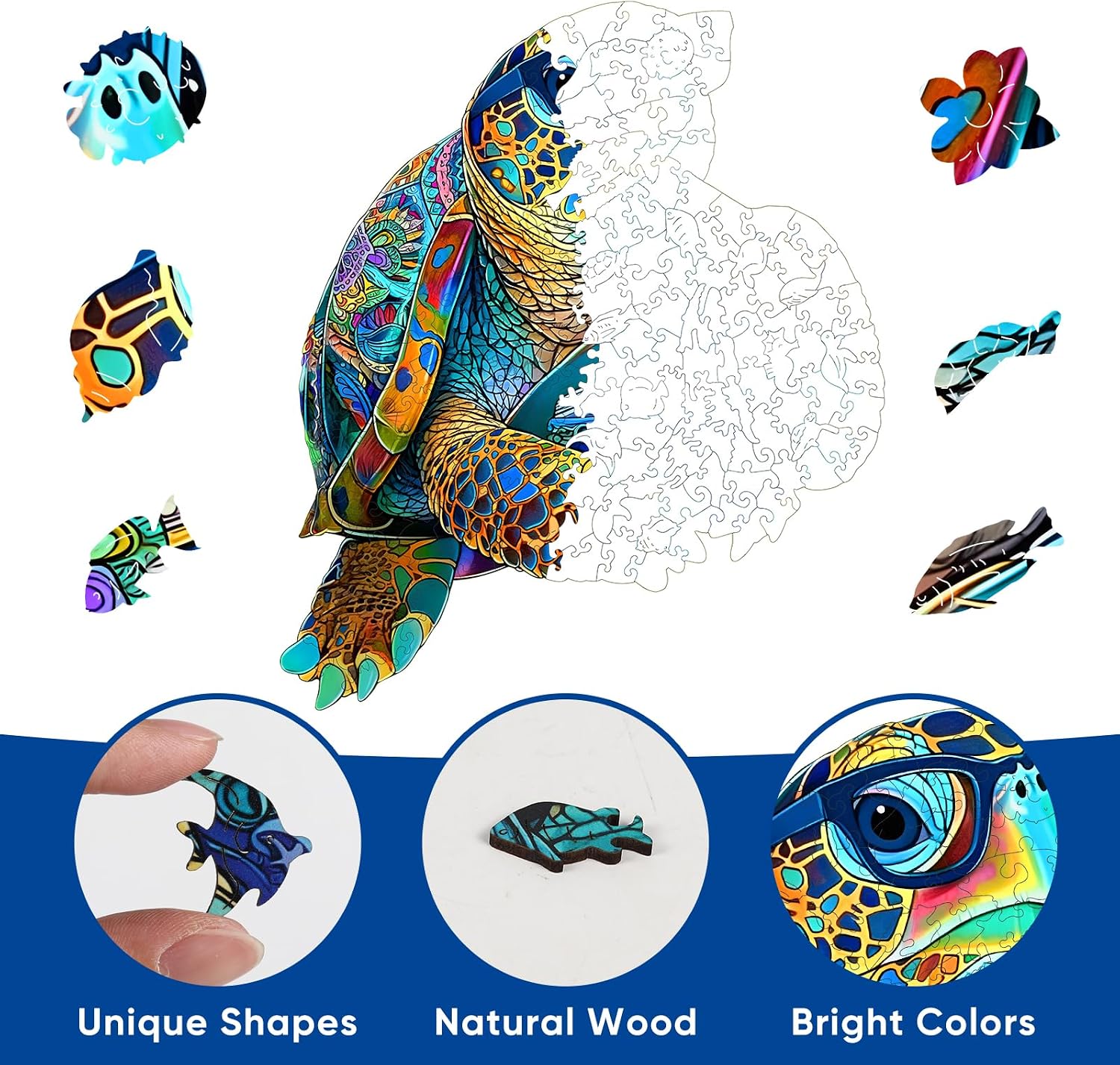 Detalle de Pikoqunc Wooden Puzzle, 500 Pieces