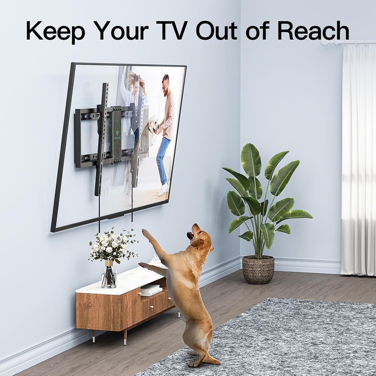 Detalle 2 de PERLESMITH PSLTK1 Tilting TV Wall Mount, 1.2-Inch Profile, Up to 132 lbs