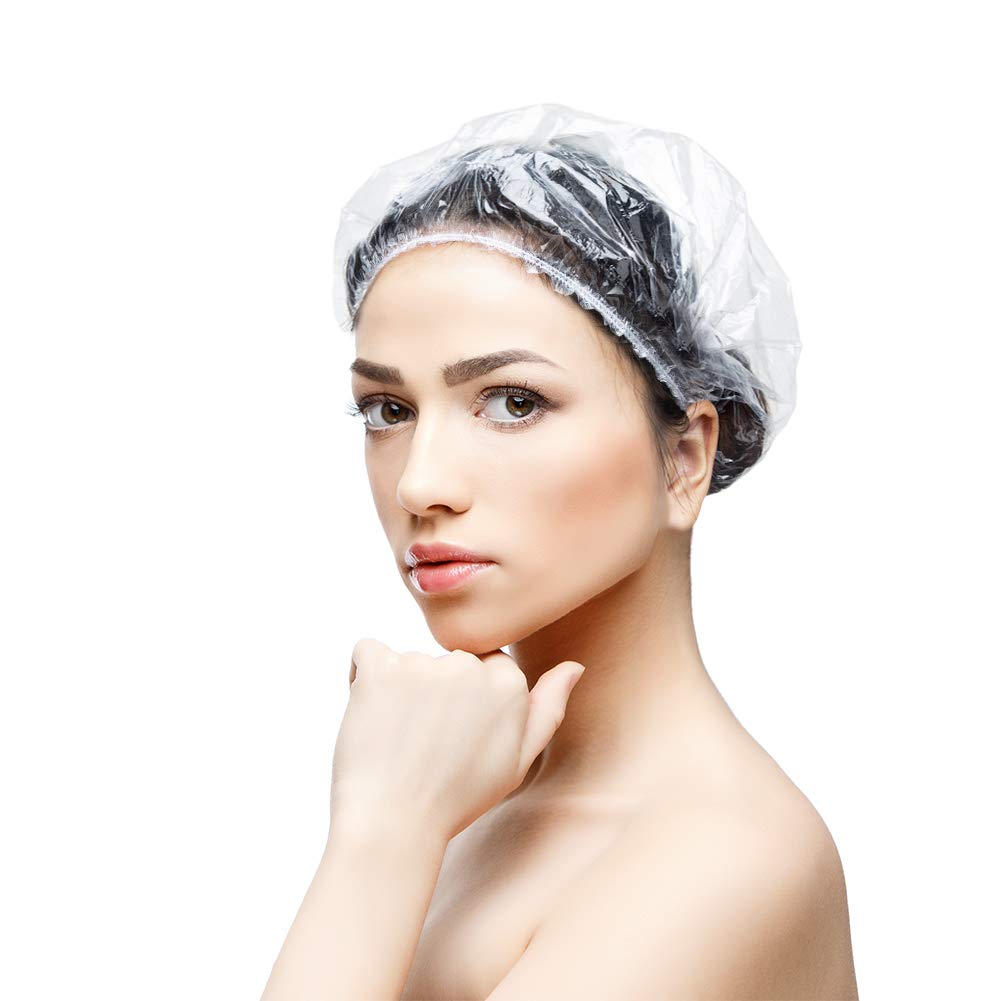 Thumbnail 6 de 100 Pcs Disposable Shower Caps Thickening Elastic