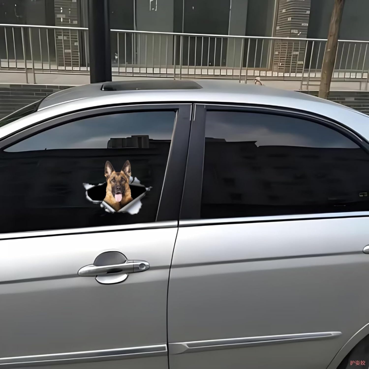 Detalle 2 de Deutscher Schäferhund Autoaufkleber 18 cm