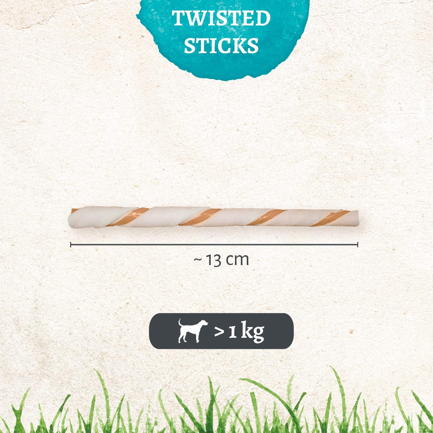 Detalle 1 de 8in1 Pro Dental Twisted Sticks – Kaustangen zur Zahnpflege für Hunde über 1 kg, 35 Stück