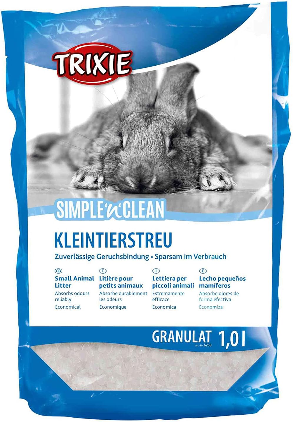 Detalle 2 de TRIXIE Simple'n'Clean 4020 żwirek krzemionkowy do kuwety, 8 l, bezzapachowy