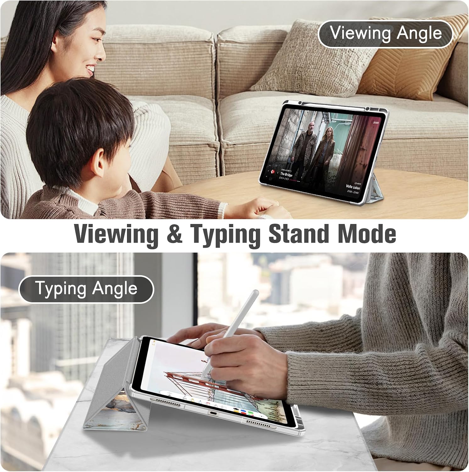 Thumbnail 2 de Fintie ハイブリッドスリムケース iPad Air 13インチ M4/M3/M2用、透明背面・Pencilホルダー付き