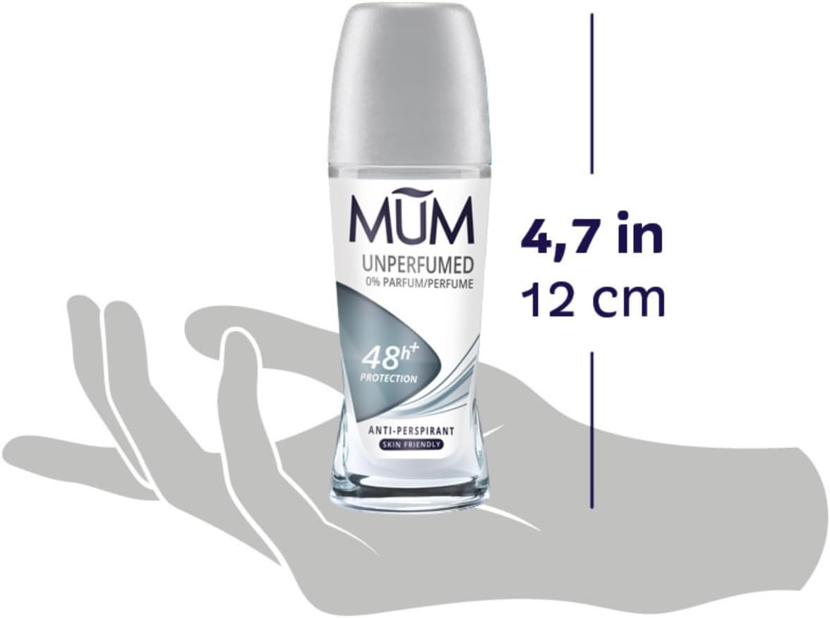 Detalle 2 de Mum Unperfumed Roll On Deodorant (50 ml) – 6 Pack, Alcohol Free & Fragrance Free