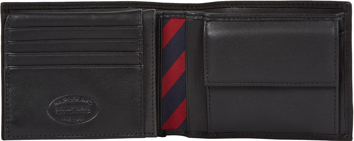 Thumbnail 2 de Tommy Hilfiger Herren-Portemonnaie Johnson mit Münzfach aus Leder (13 x 3 x 9,5 cm)