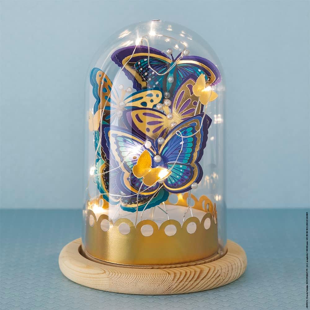 Thumbnail 3 de Janod - Cloche Lumineuse Papillons Bleus et Dorés à Créer (Les Ateliers Déco) – Kit créatif pour enfant