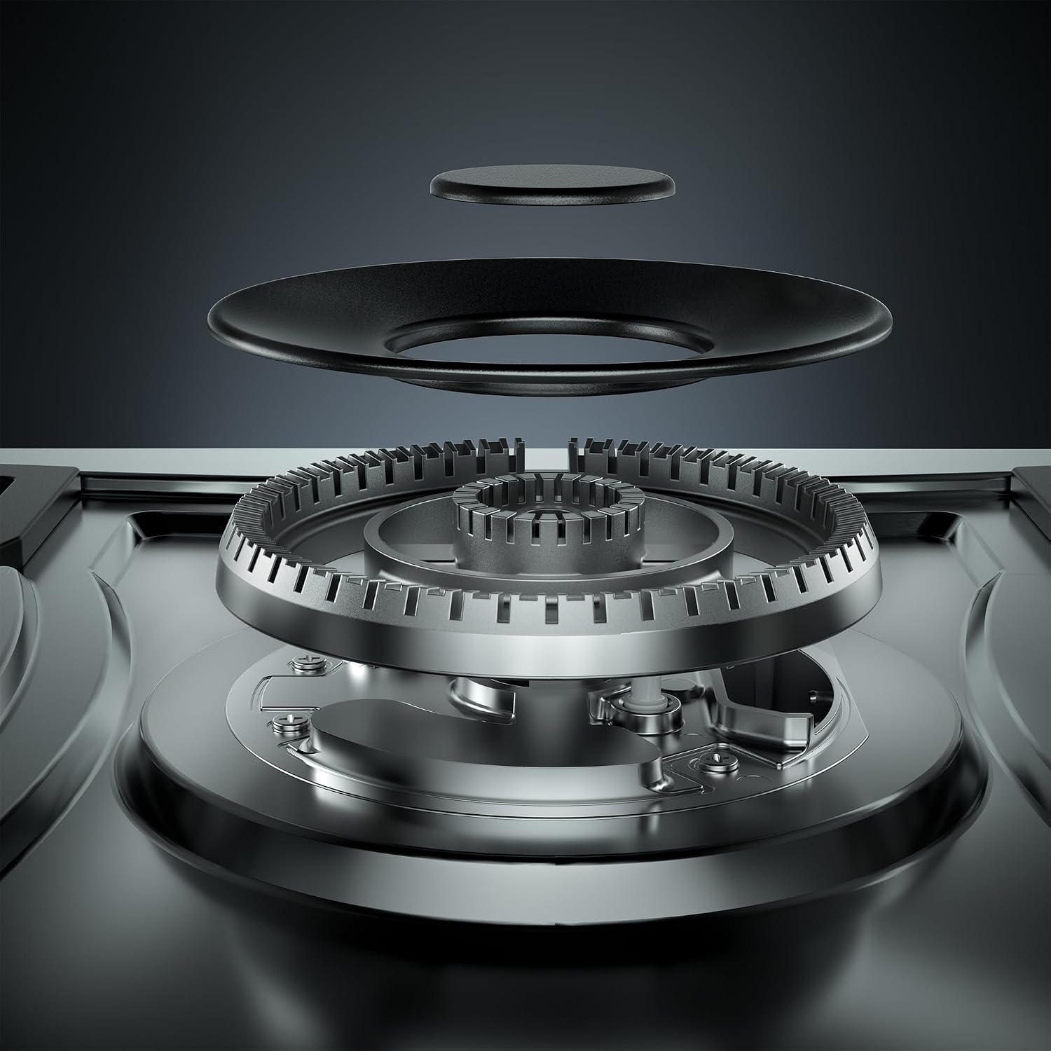 Detalle 1 de Empava 30 Inch Built-in Gas Cooktop, 5 SABAF Burners, Stainless Steel