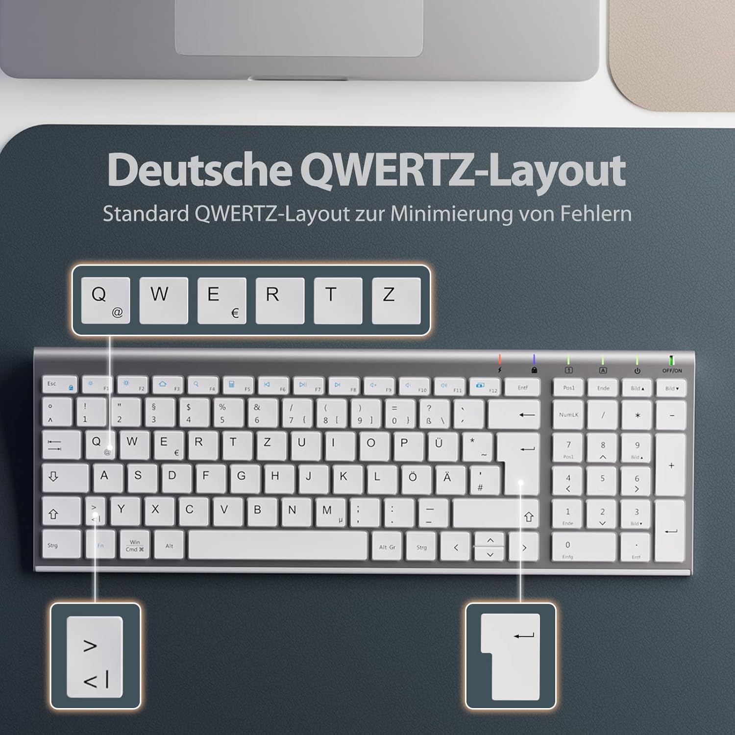Thumbnail 4 de iClever Kabellose Tastatur und Maus 280 mAh ⌨