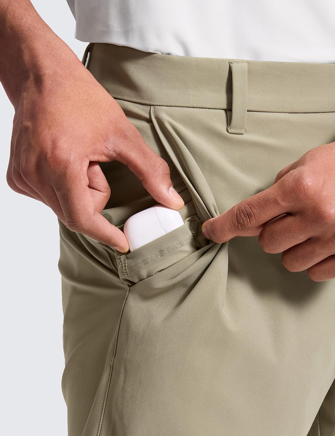 Detalle 2 de CRZ YOGA Pantaloncini da Golf Comfort da Uomo (7/9 pollici) con Tasche – Comfort day-to-day