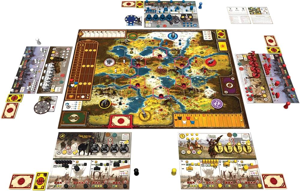 Detalle de Stonemaier Games Scythe – strategiczna gra planszowa dla 1–5 graczy, 90–115 min