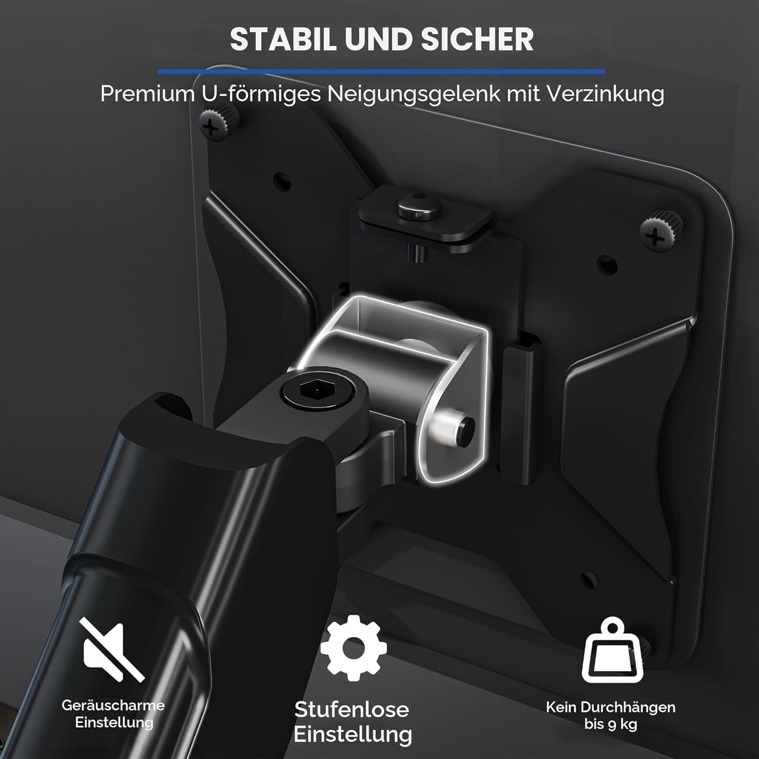 Thumbnail 1 de BONTEC Monitorarm 15–32 Zoll mit Gasfeder
