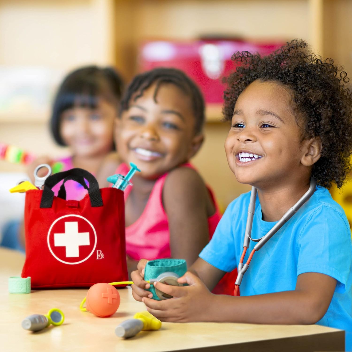 Thumbnail 1 de B. toys Kit de Soins pour Mini-médecins – Jeu de Docteur réaliste pour tout-petits