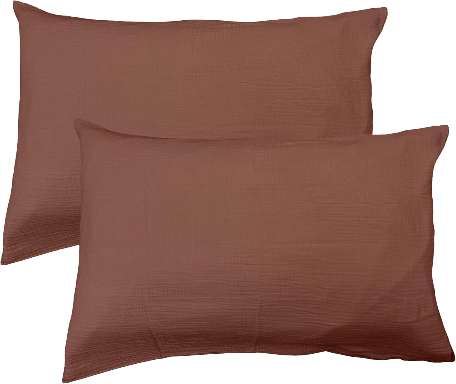 Thumbnail 6 de Housse de Couette Unie Double Gaze de Coton 260x240 cm – Bleu Horizon par MATT & ROSE