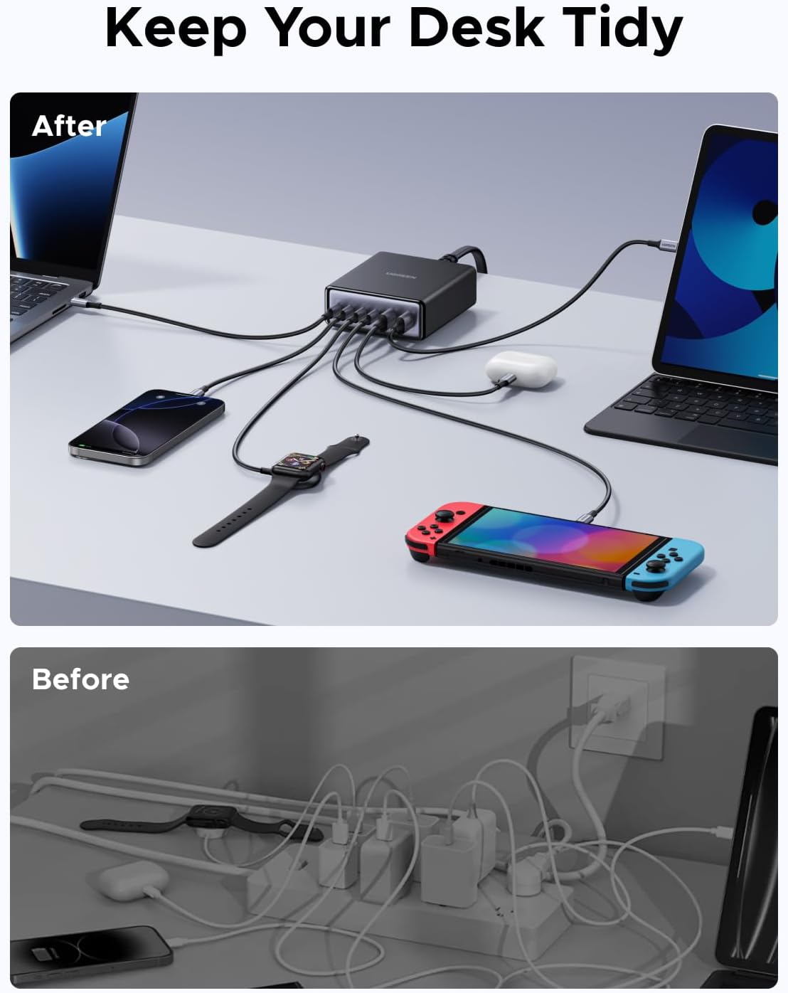 Thumbnail 6 de UGREEN 100W USB-C Charging Station (6-Port GaN) with 4 USB-C and 2 USB-A