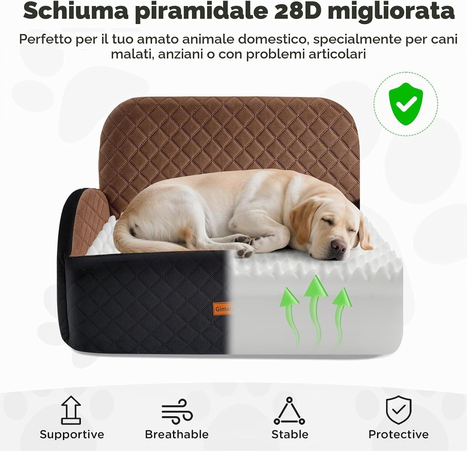 Thumbnail 5 de Gimars Seggiolino auto reversibile per cani fino a 27 kg: comfort, sicurezza e versatilità