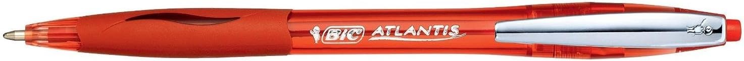 Detalle de BIC Atlantis Soft Druckkugelschreiber 0,32 mm Schwarz – 12 Stück, nachfüllbar