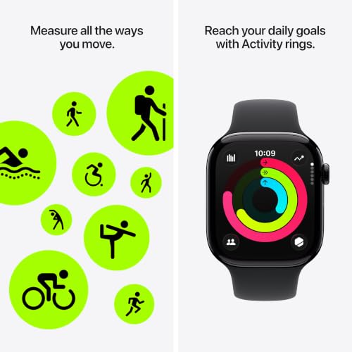 Thumbnail 6 de Apple Watch Series 11 [GPS 46mm] Smartwatch — Jet Black Aluminum with Black Sport Band (M/L)