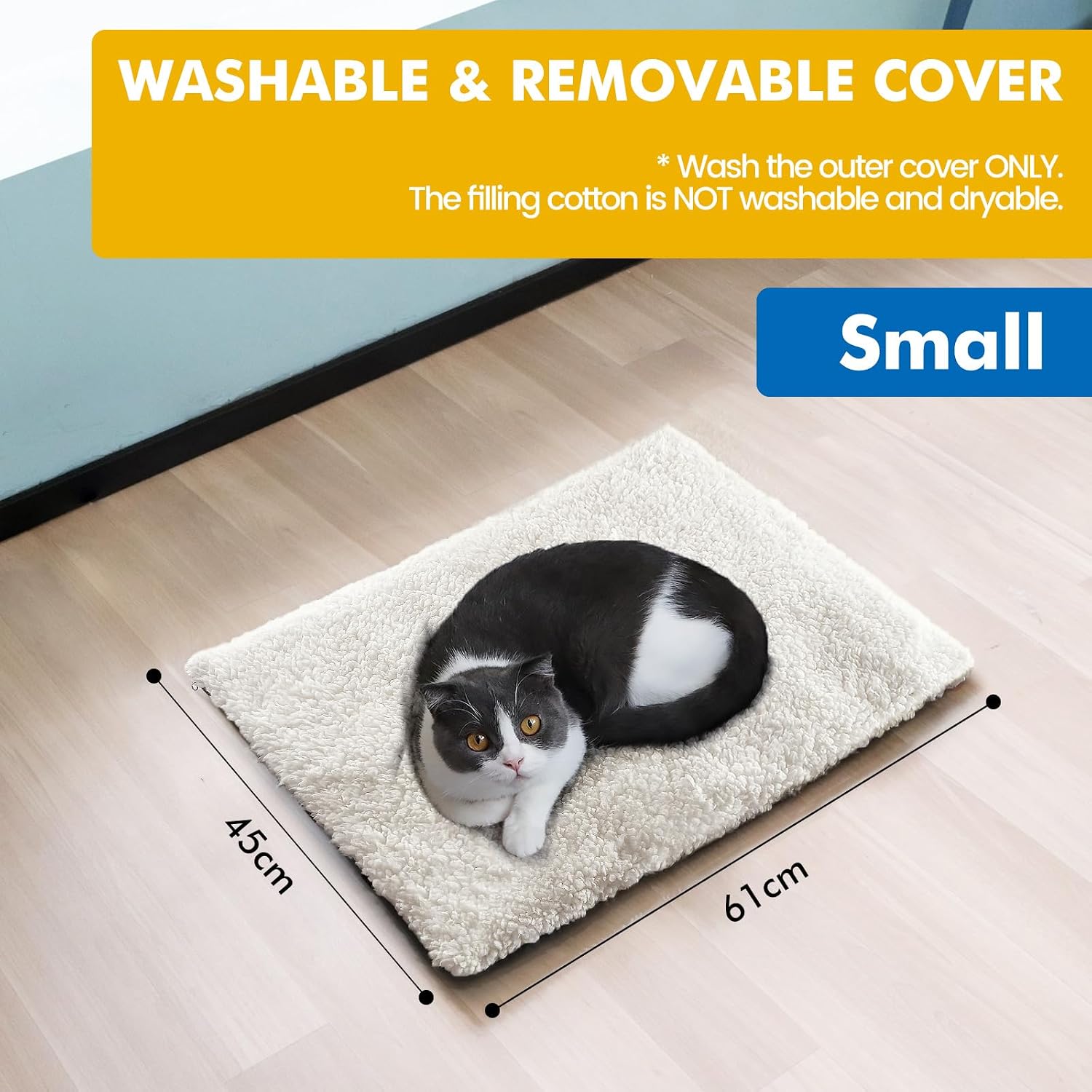 Thumbnail 4 de Mora Pets Self Heating Cat Bed 61 x 45 cm 🐾