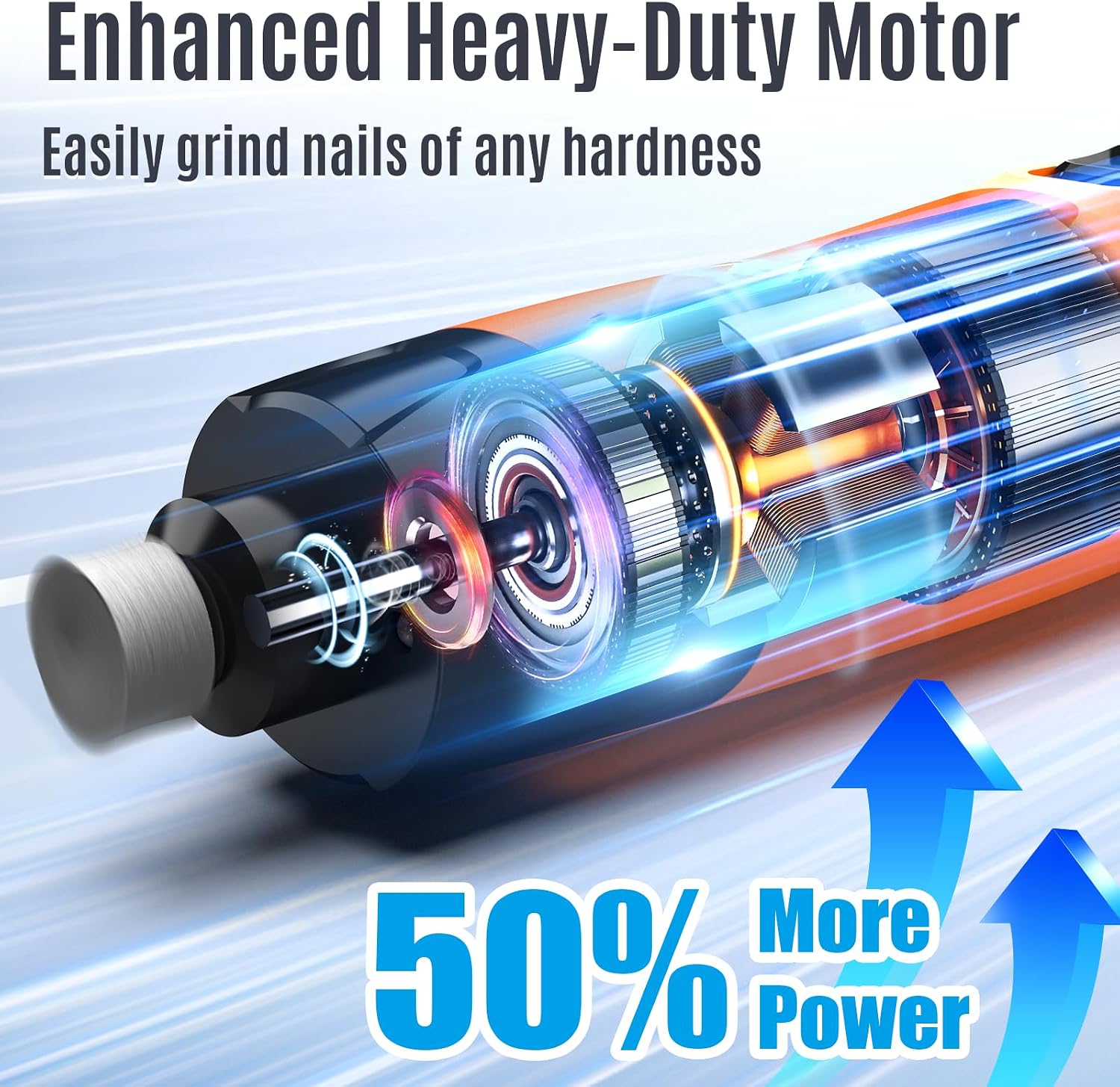 Detalle de Casfuy N75 Smart 6-Speed Dog Nail Grinder