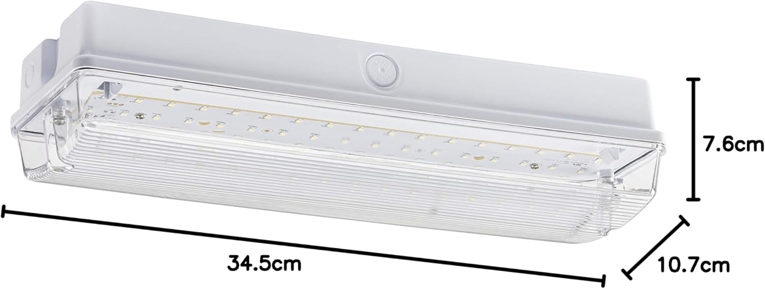 Detalle de 230V IP65 6W LED Emergency Bulkhead (Maintained / Non-maintained)