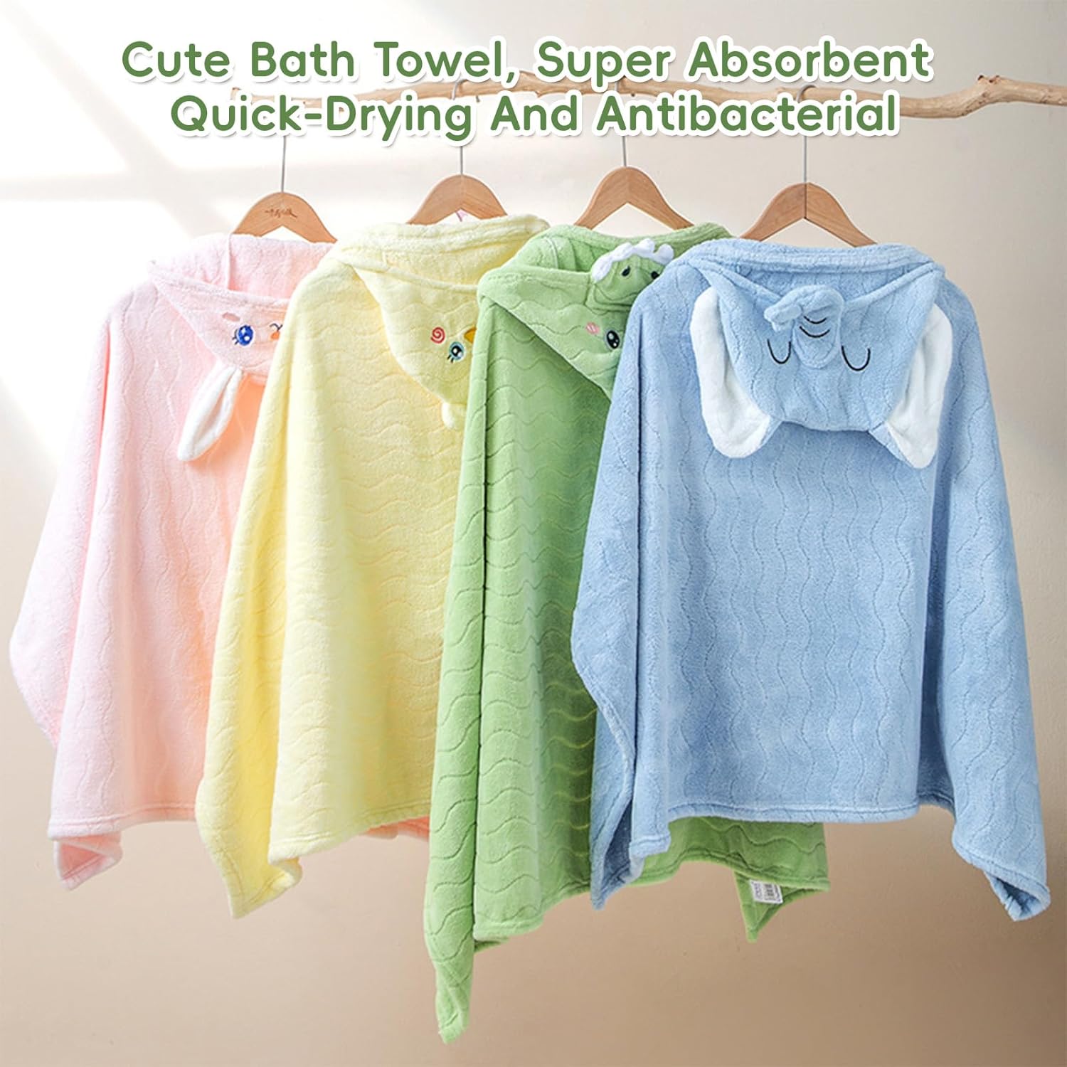 Thumbnail 6 de HAGOT Hooded Baby Towel 120x84cm: Soft, Absorbent and Practical Bath Towel for Newborns to Toddlers