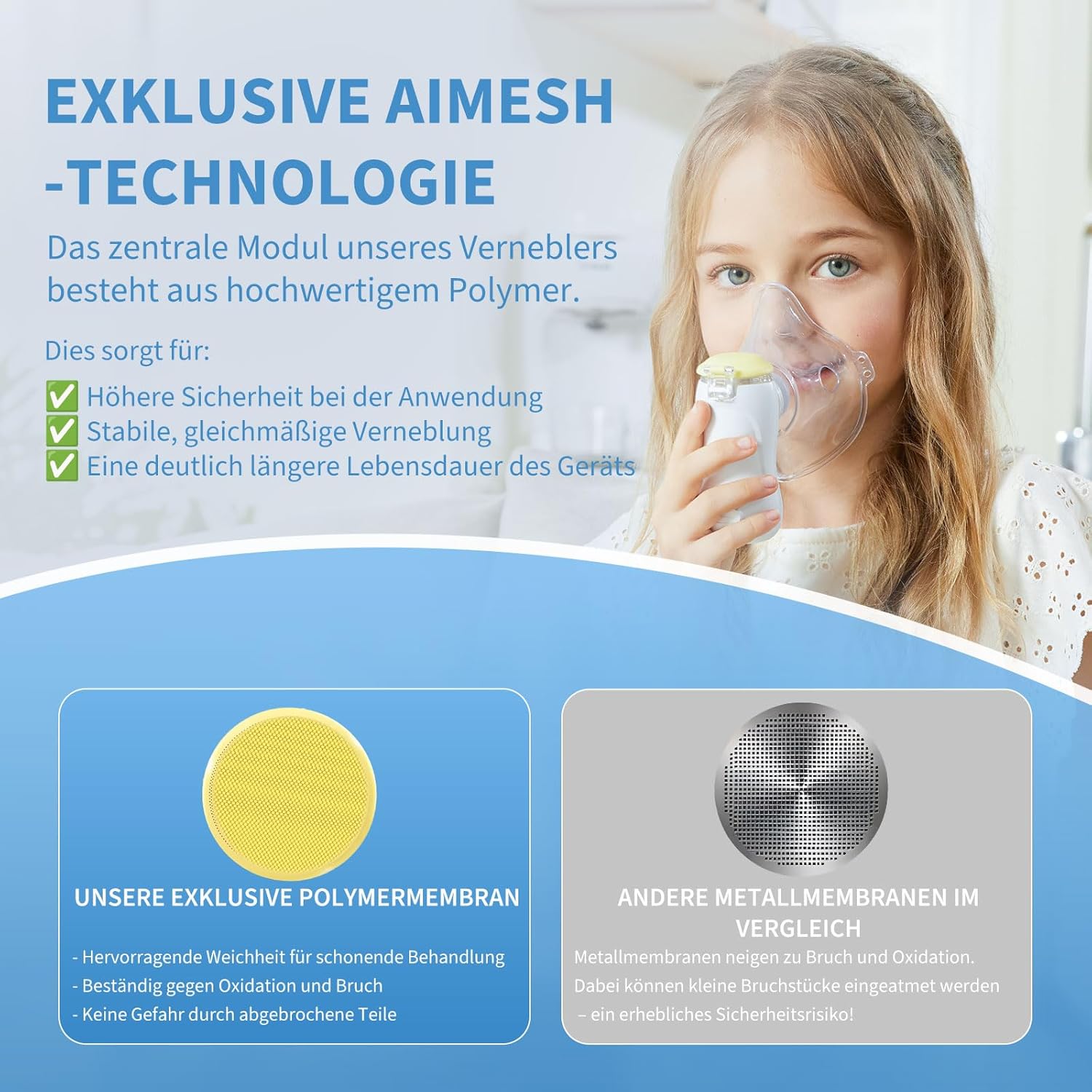 Detalle 2 de FEELLIFE Inhalationsgerät für Kinder und Erwachsene 🤧