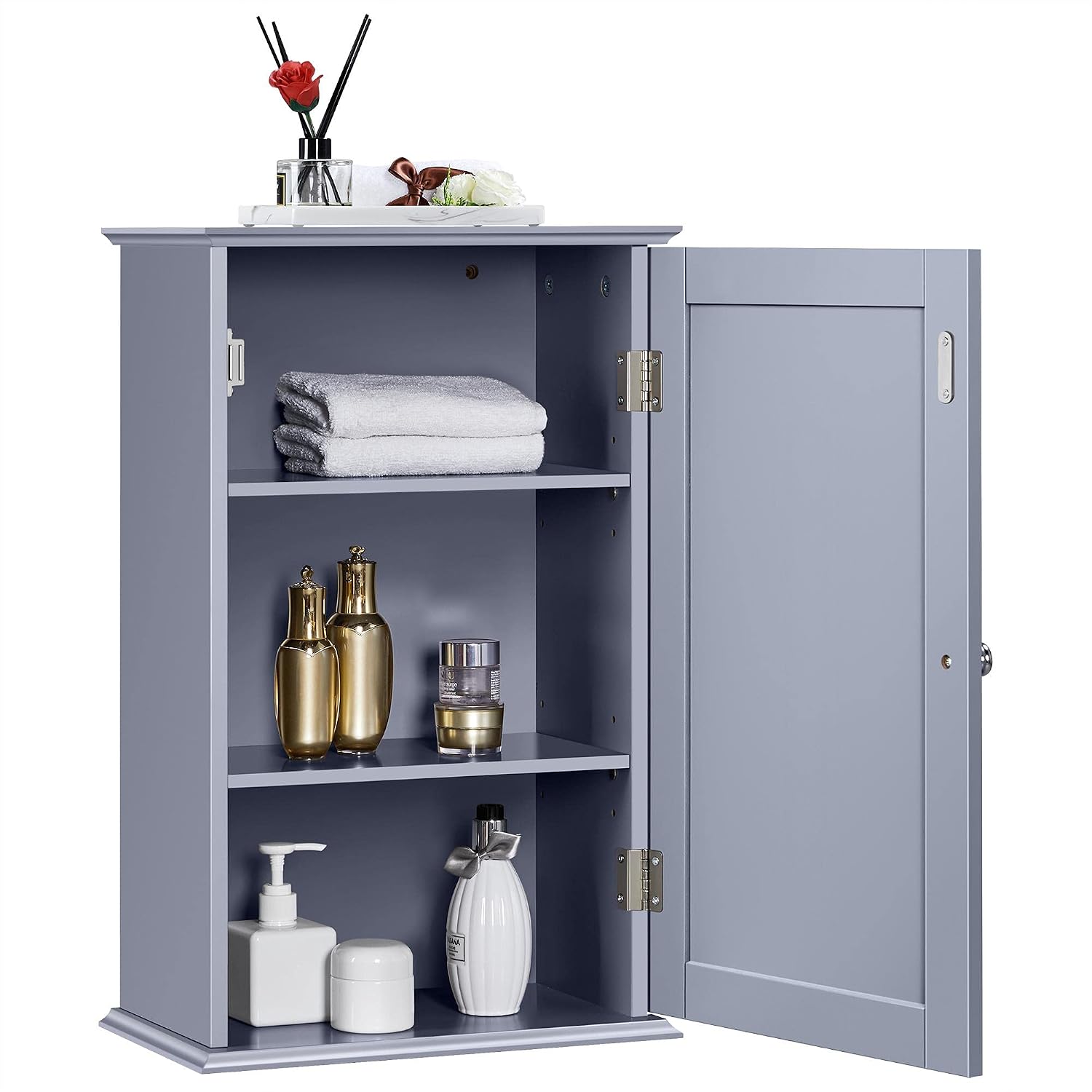 Thumbnail 5 de Yaheetech Bathroom Cabinet 35W x 55H cm 🚪