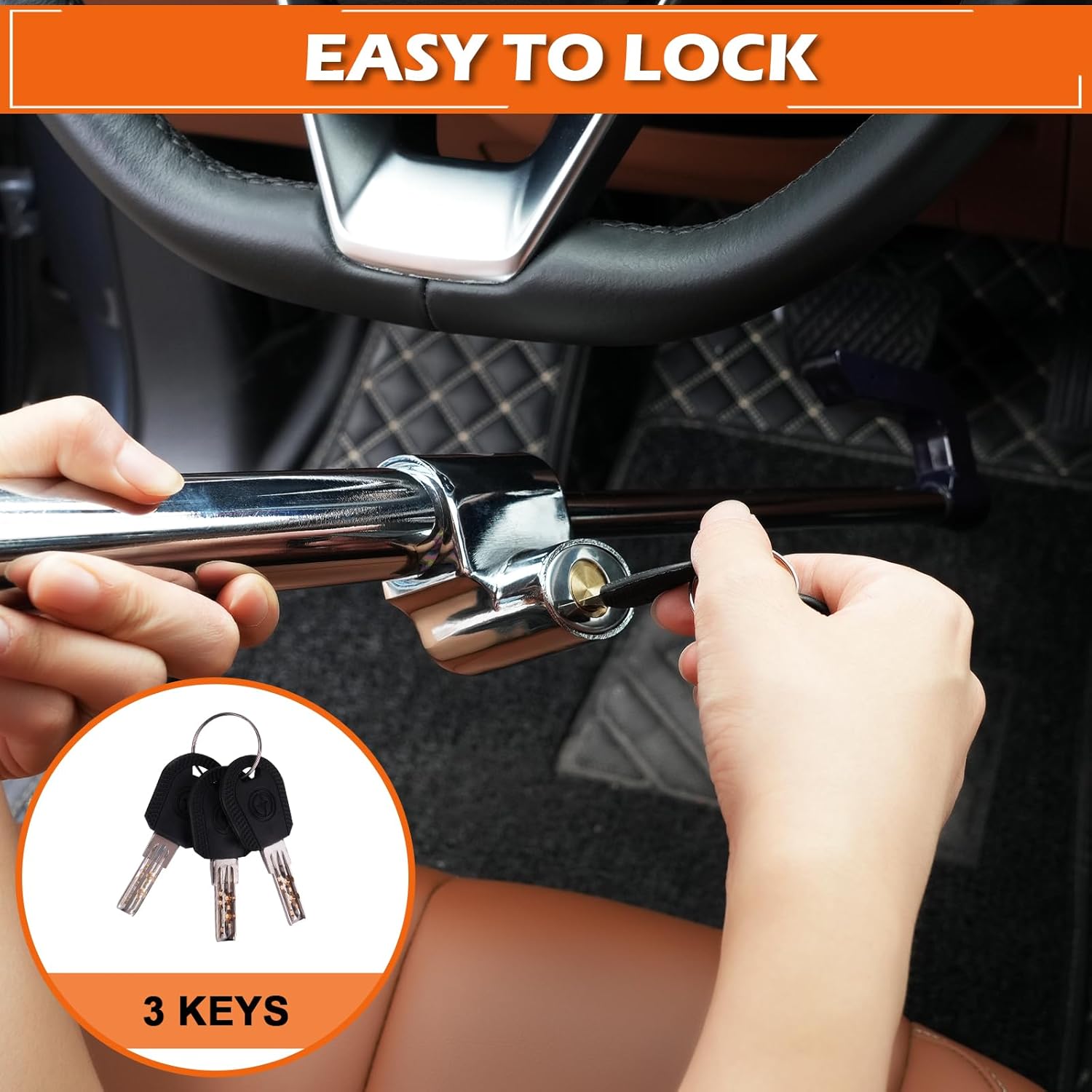 Thumbnail 5 de Tevlaphee Steering Wheel Lock