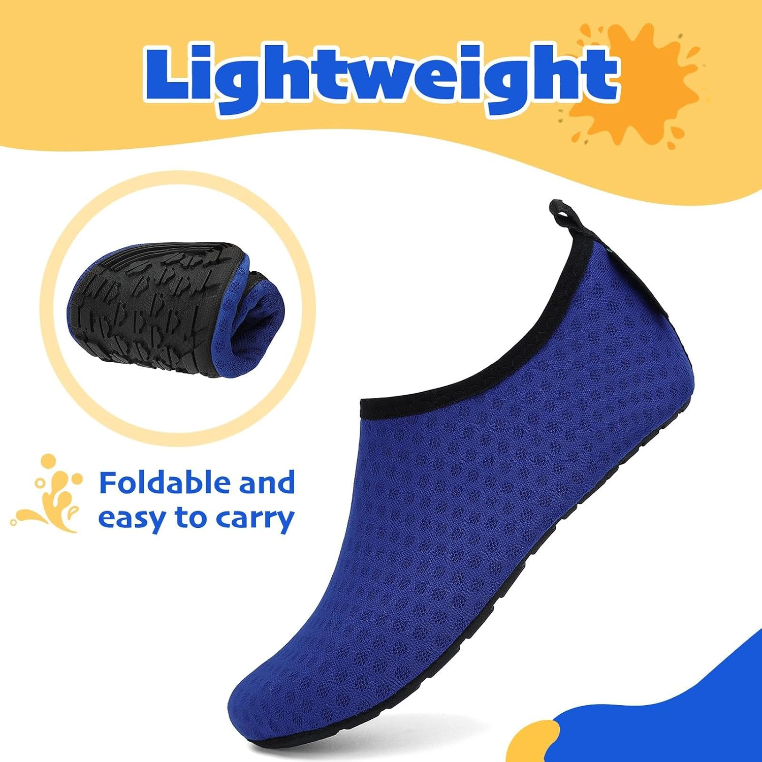 Detalle 2 de SAGUARO Scarpe da immersione Bambino: scarpette antiscivolo per spiaggia e piscina